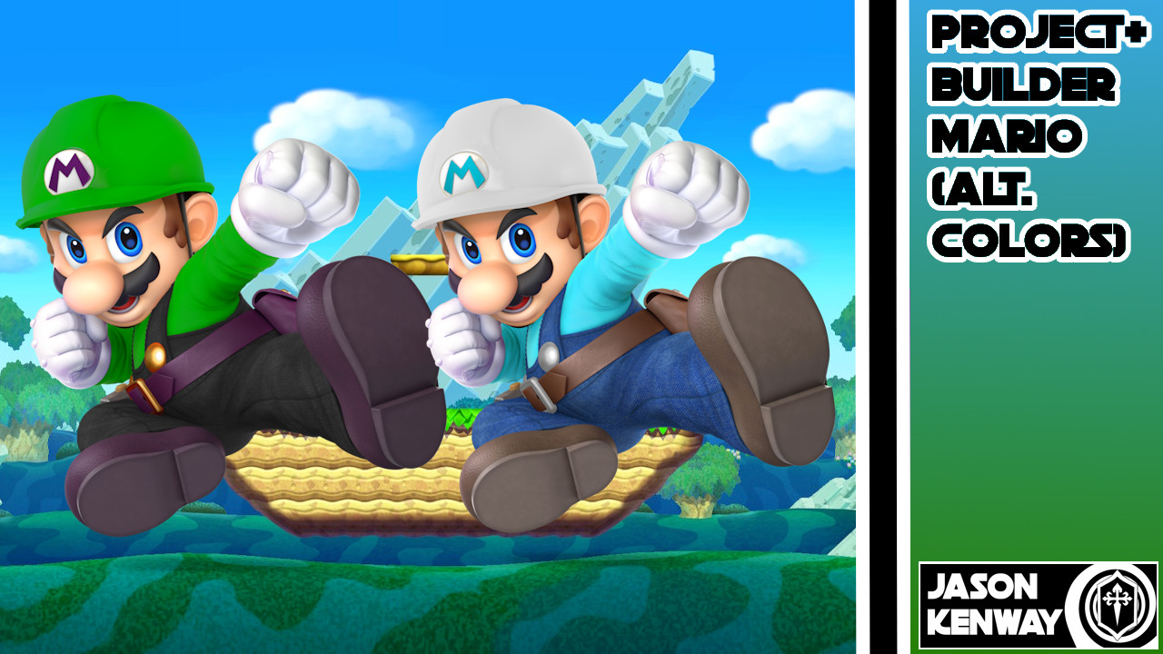 Project+ Builder Mario (Alternate Colors) Mod for Super Smash Bros ...