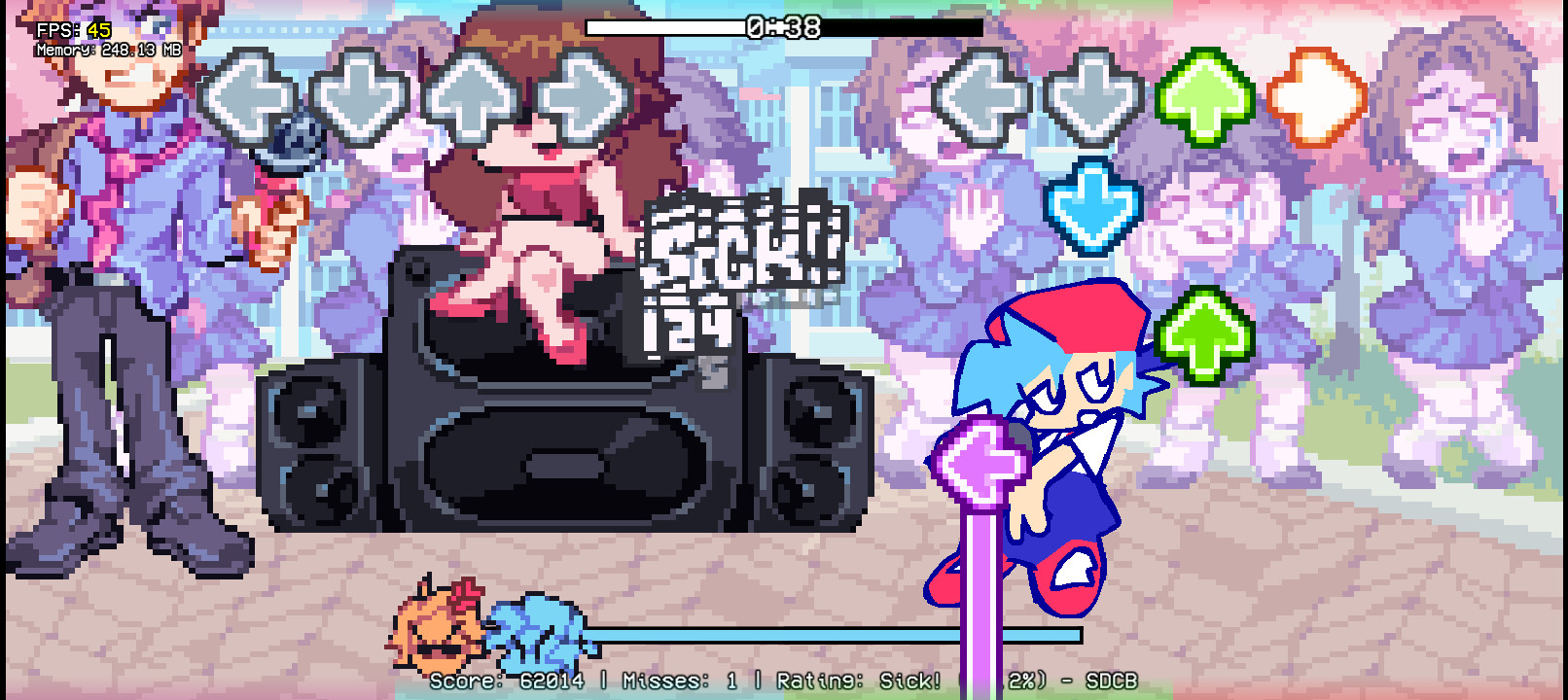 Gumballs BF & GF Over Pixel's (V-Slice)