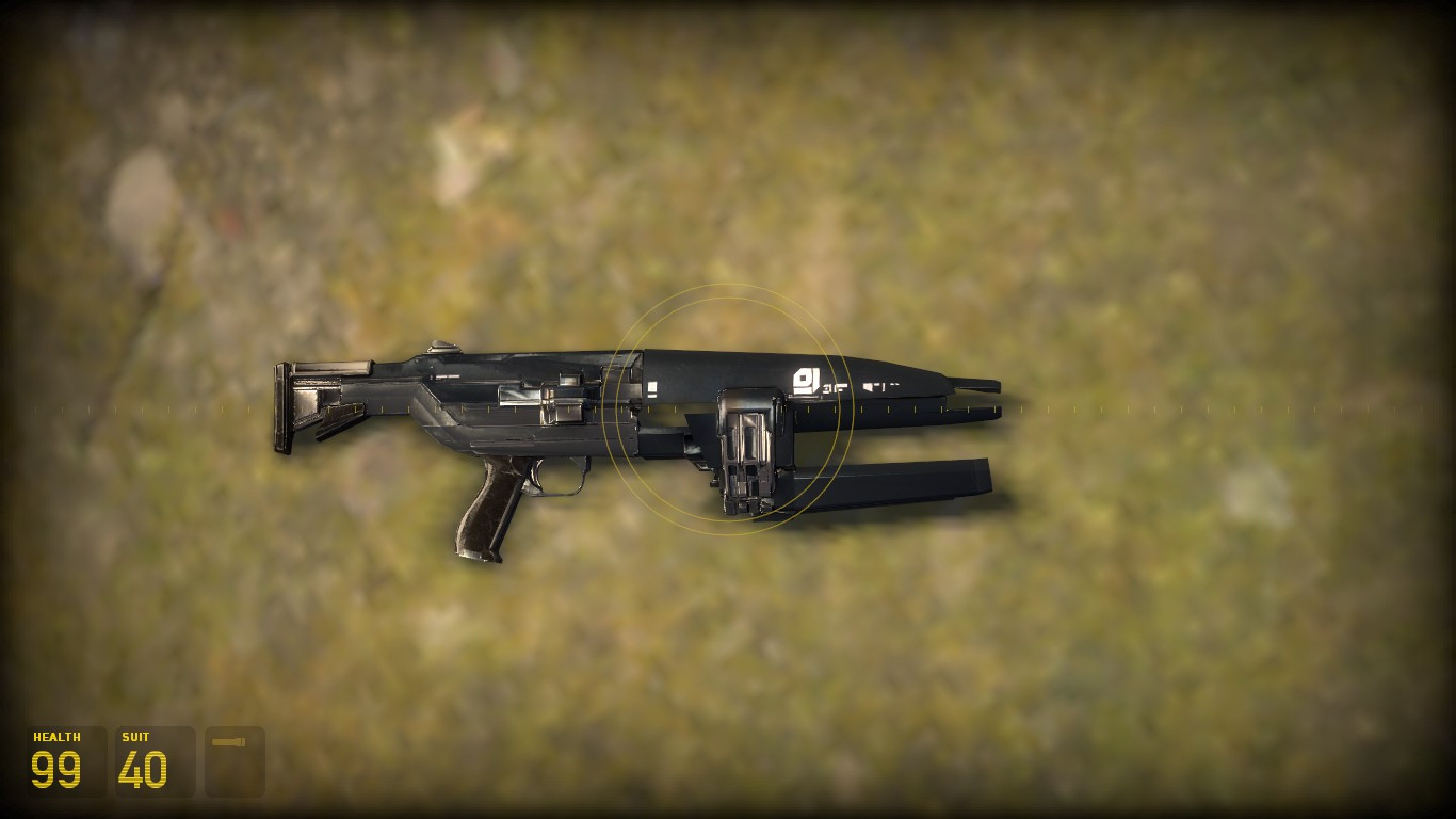 HLA Pulse Rifle(for smg1) with project hl2 hands