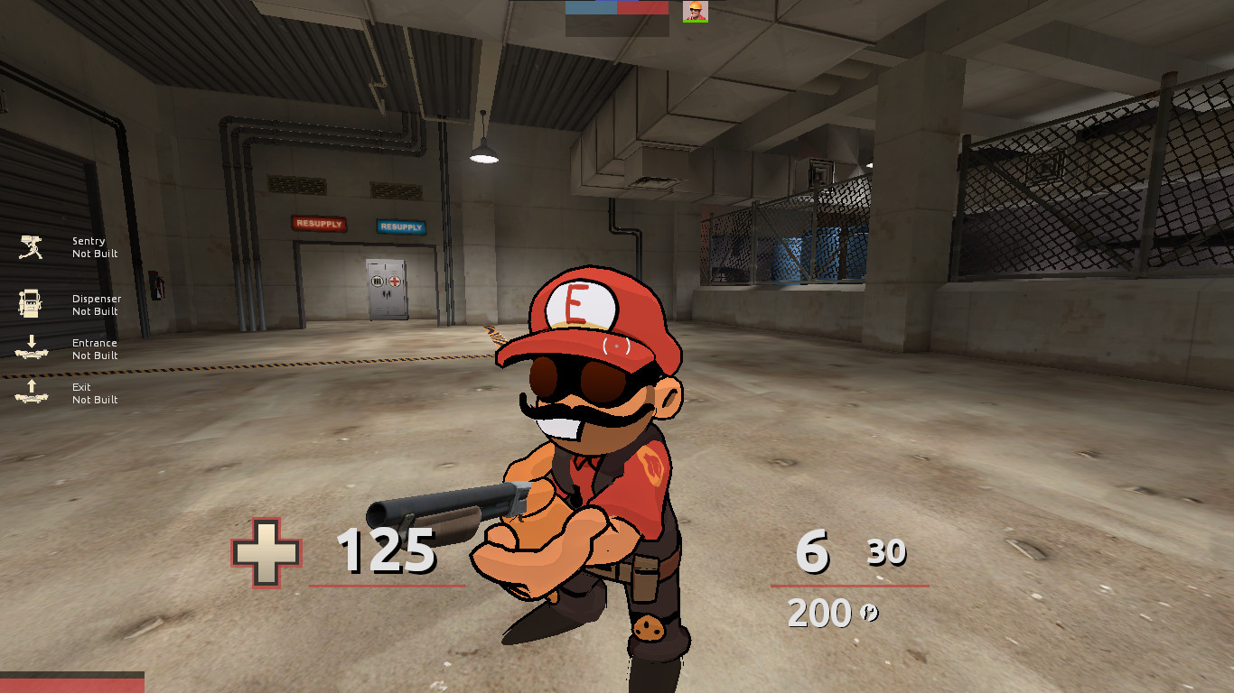 Engineer Mario Mix - [Engineer] Mod for Team Fortress 2 | TF2 Mods