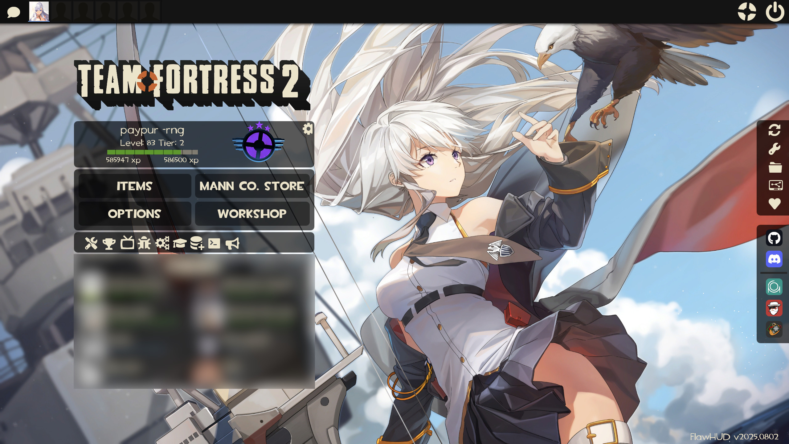 Azur Lane Enterprise menu background