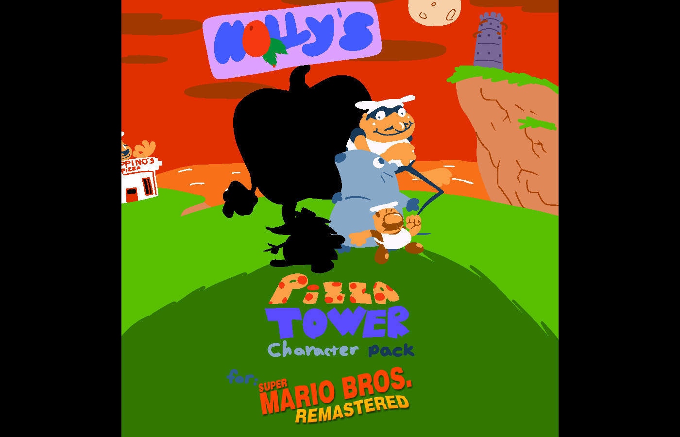 Holly's Pizza Tower Character Pack for SMB1R