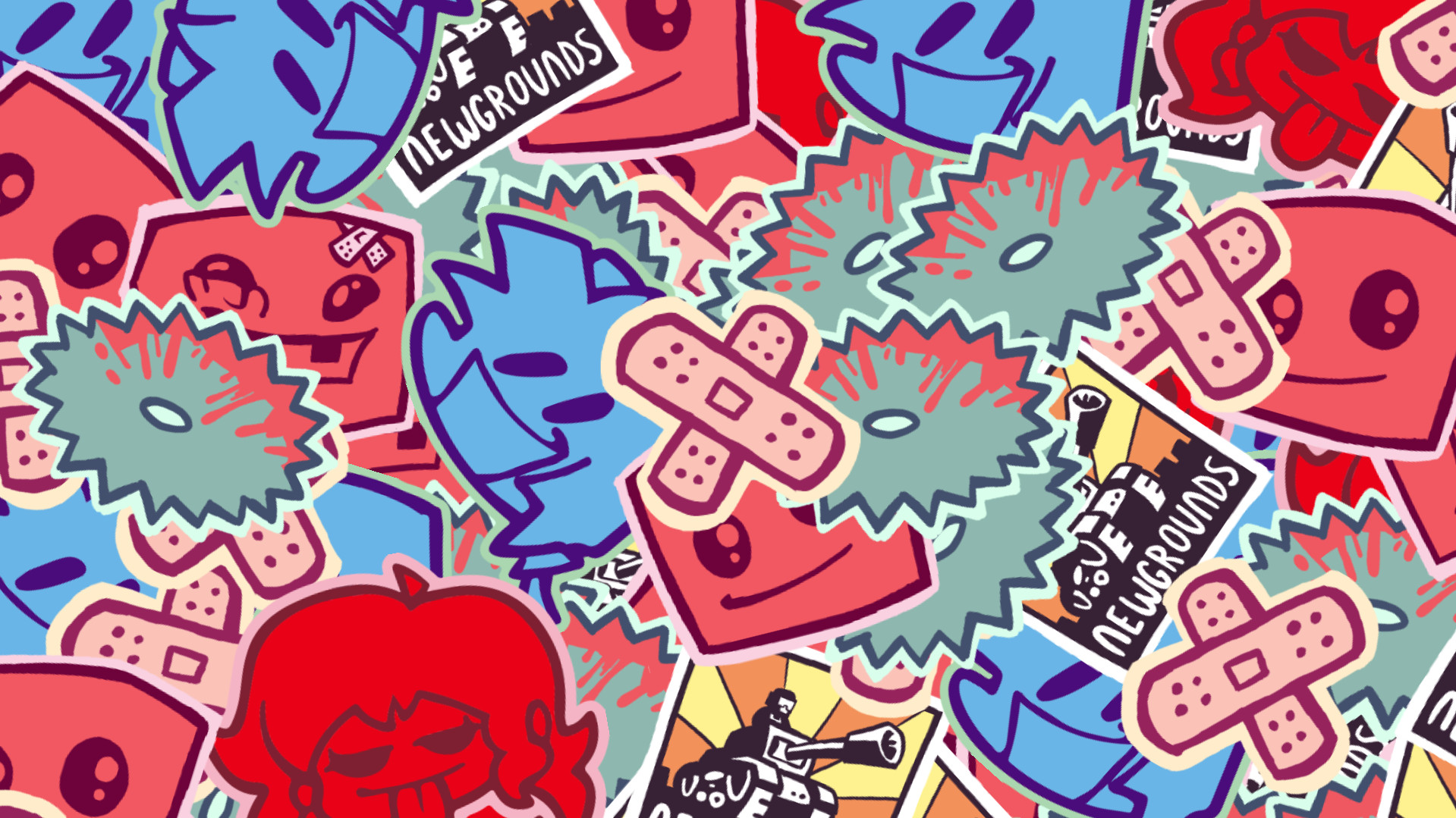 FNF Stickers: More Accurate! Mod for Friday Night Funkin' | FNF Mods