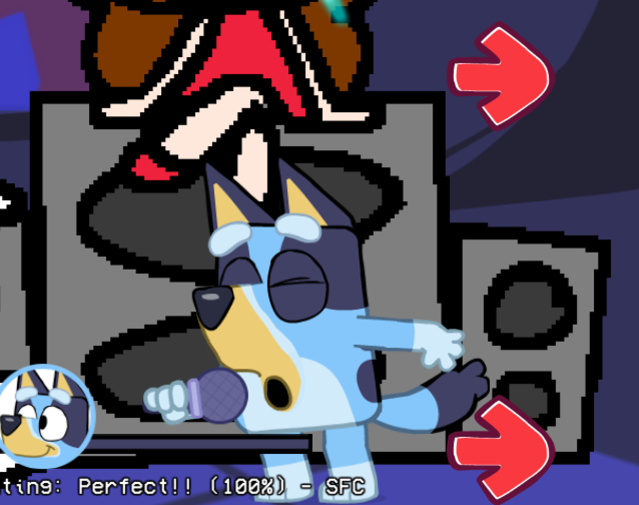 FNF Bluey Skin for Psych Online