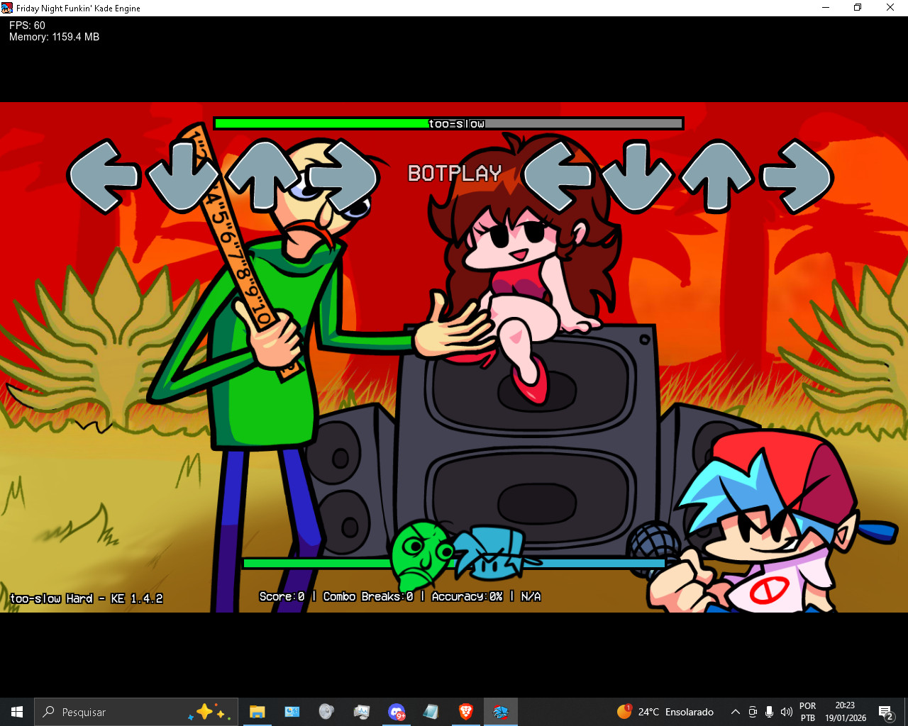 Too Slow And You Can't Run 2.0 Baldi Cover Port