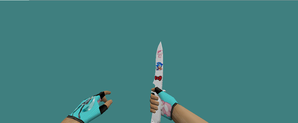 CS 1.6 Hello Kitty White Knife Mod for Counter-Strike 1.6 | CS1.6 Mods