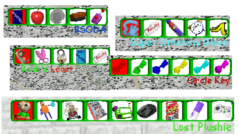 Enhanced Inventory [0.14.X] Mod for Baldi's Basics | Baldi Mods