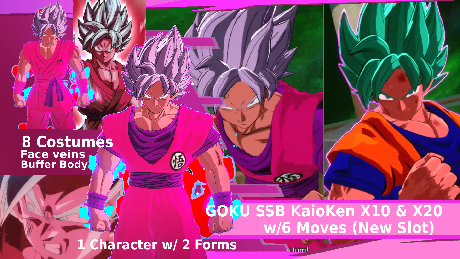 Goku SSB Kaioken X10 & X20 NEW SLOT(6 MOVES)