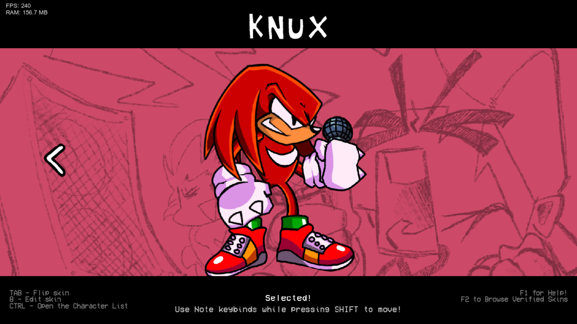 Knuckles Psych Online Skin