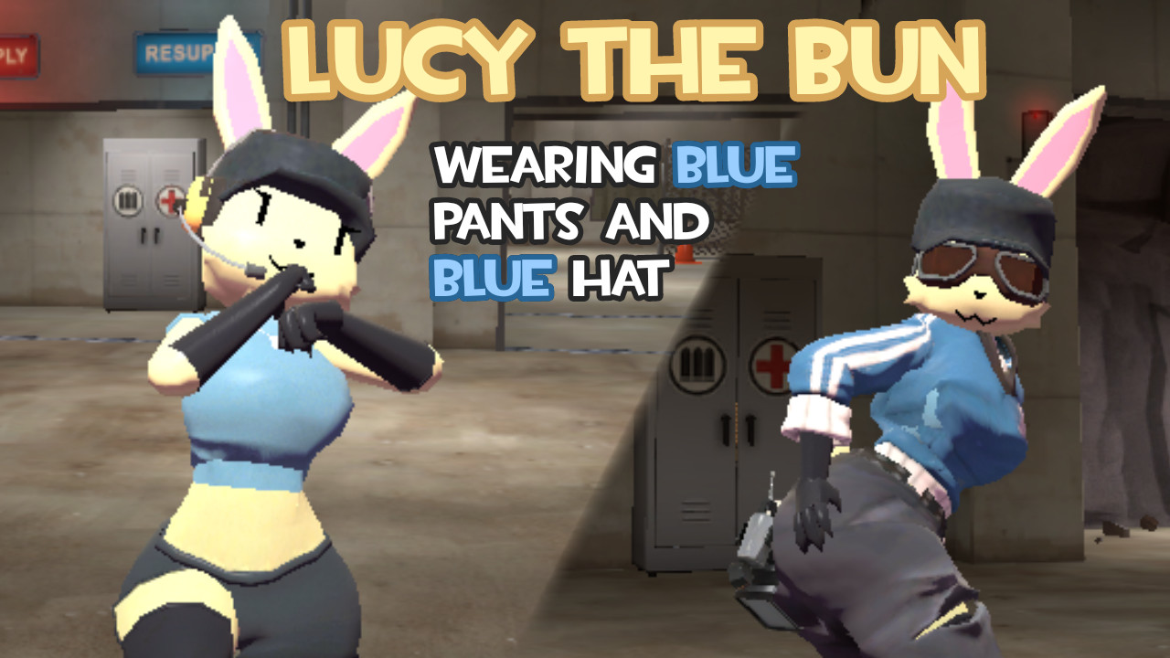 Lucy The Bun With Blue Pants and Hat Mod for Team Fortress 2 | TF2 Mods