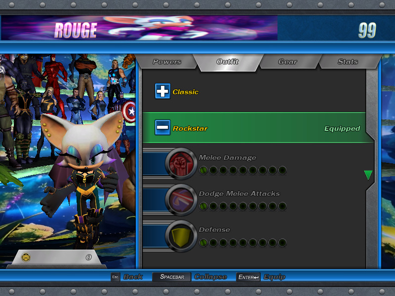 Rouge the Bat (Sonic) Mod for Marvel: Ultimate Alliance | MUA Mods