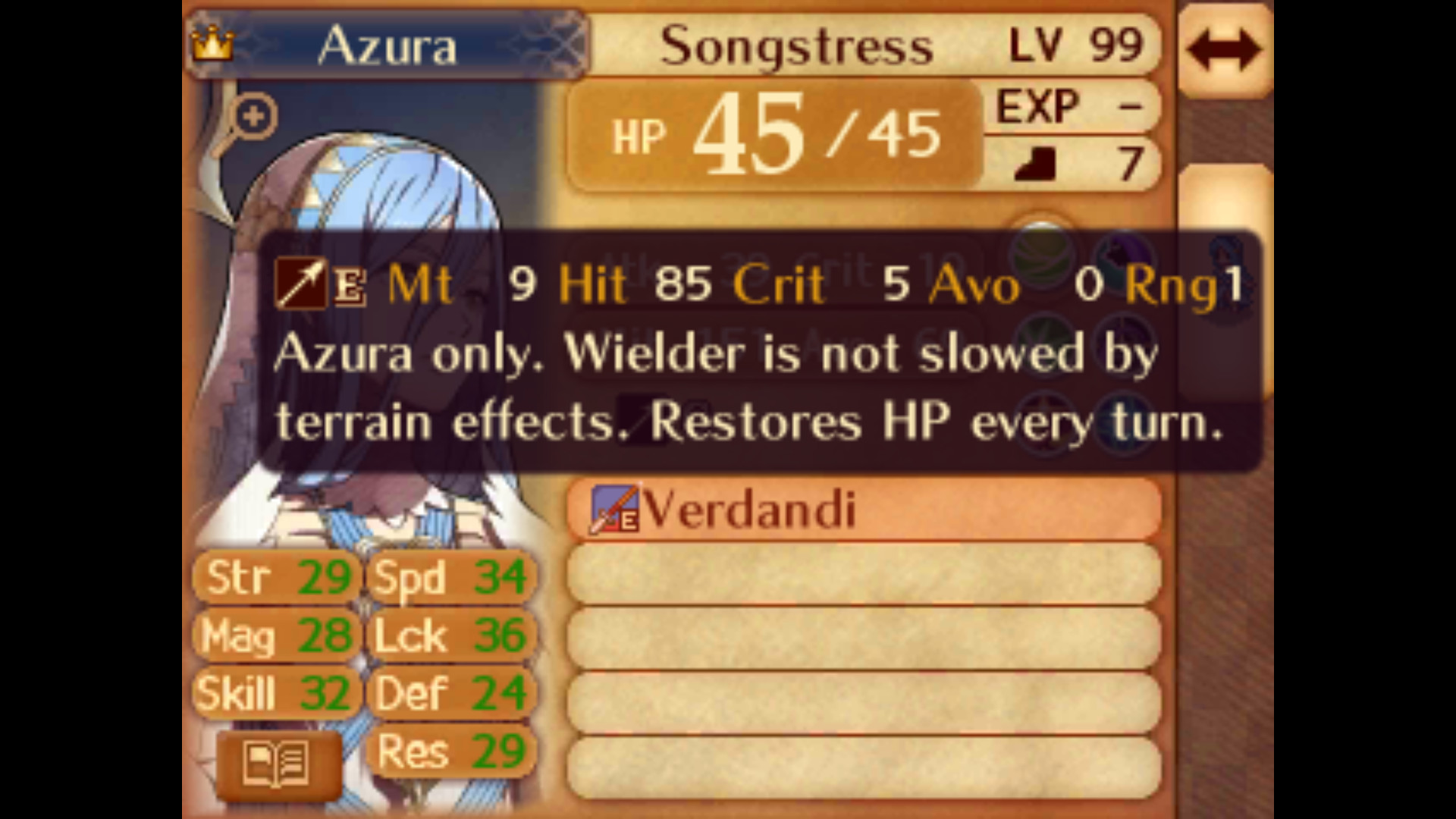 Verdandi - A prf for Azura