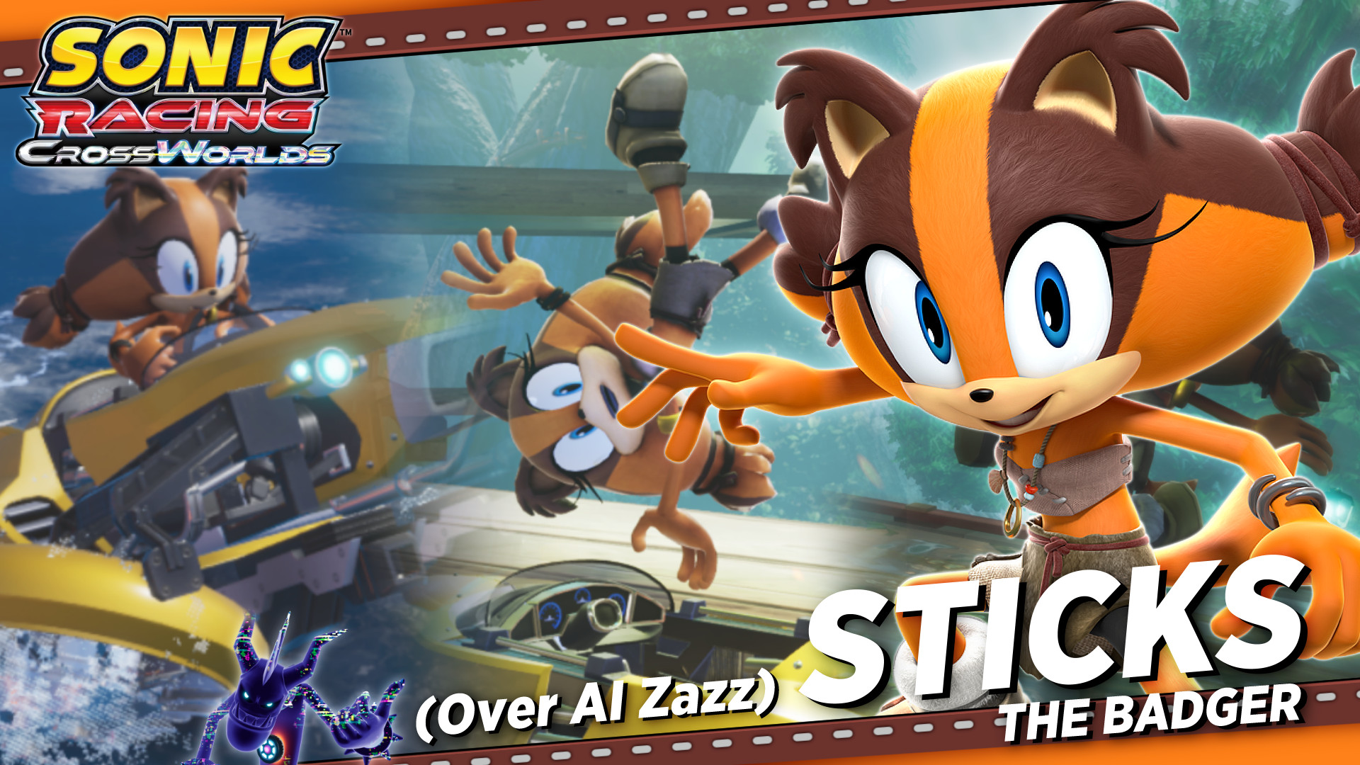 Blinking Update! Sticks the Badger (AiZazz/Tangle)