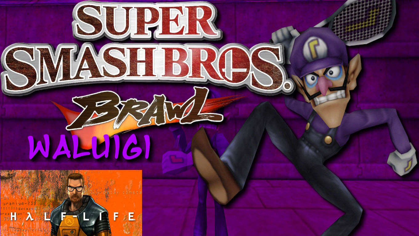 Super Smash Bros Brawl Waluigi