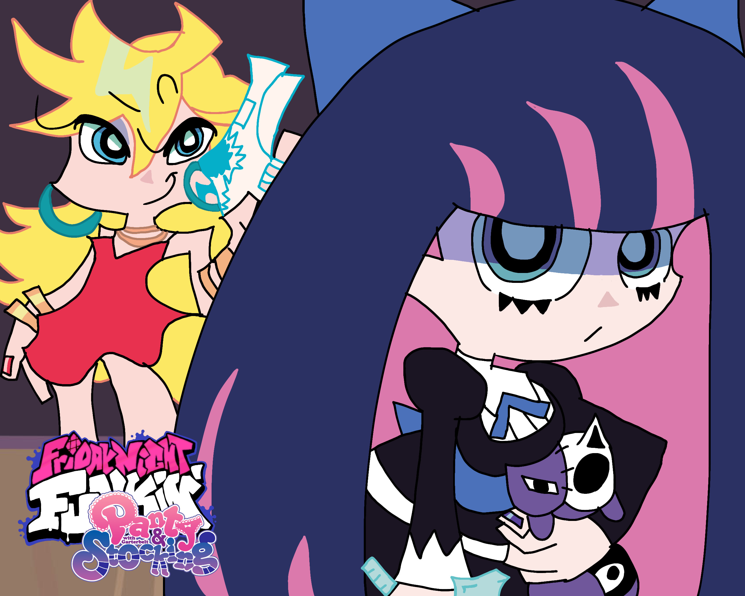 Vs. PASWG Panty And Stocking With FNF