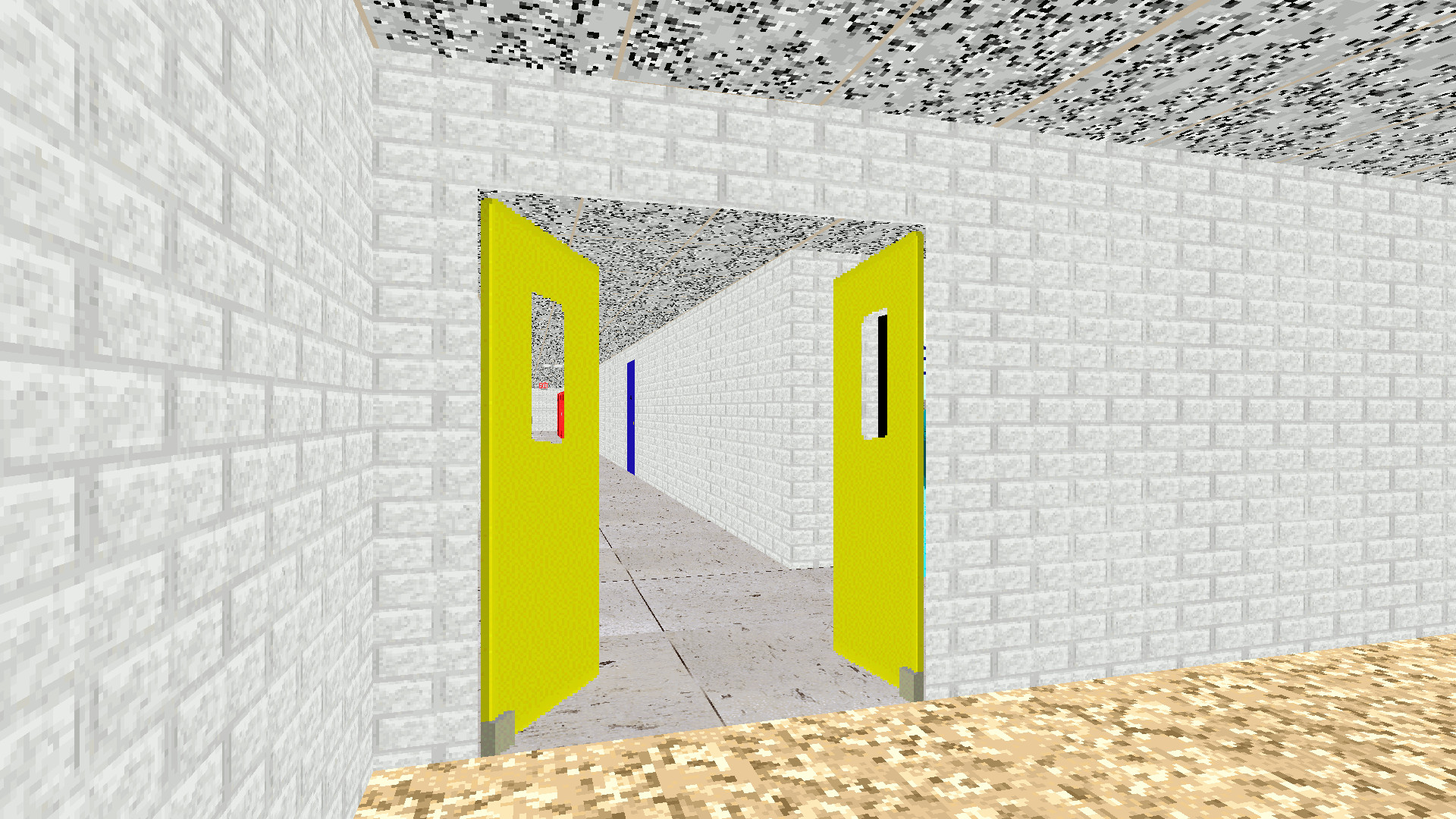 Dithered Swinging Doors Open Mod for Baldi's Basics | Baldi Mods