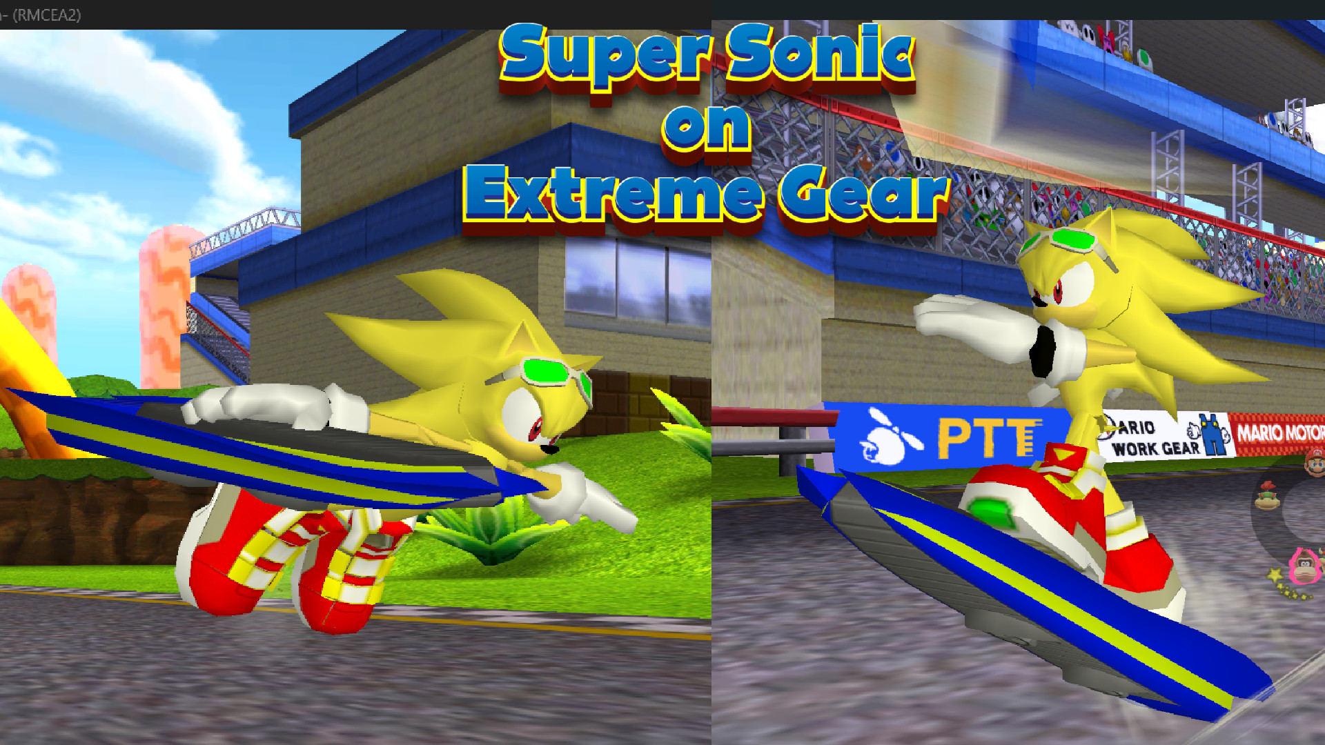 Super Sonic on Extreme Gear