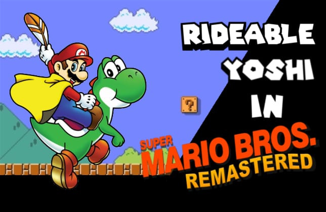 Rideable Yoshi in SMB1R!