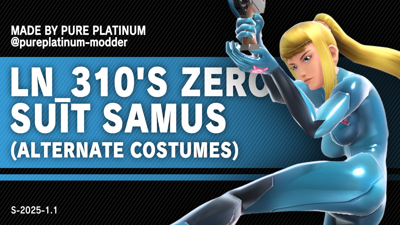 LN_310's Zero Suit Samus (Alternate Costumes) Mod for Super Smash Bros.  Ultimate | SSBU Mods