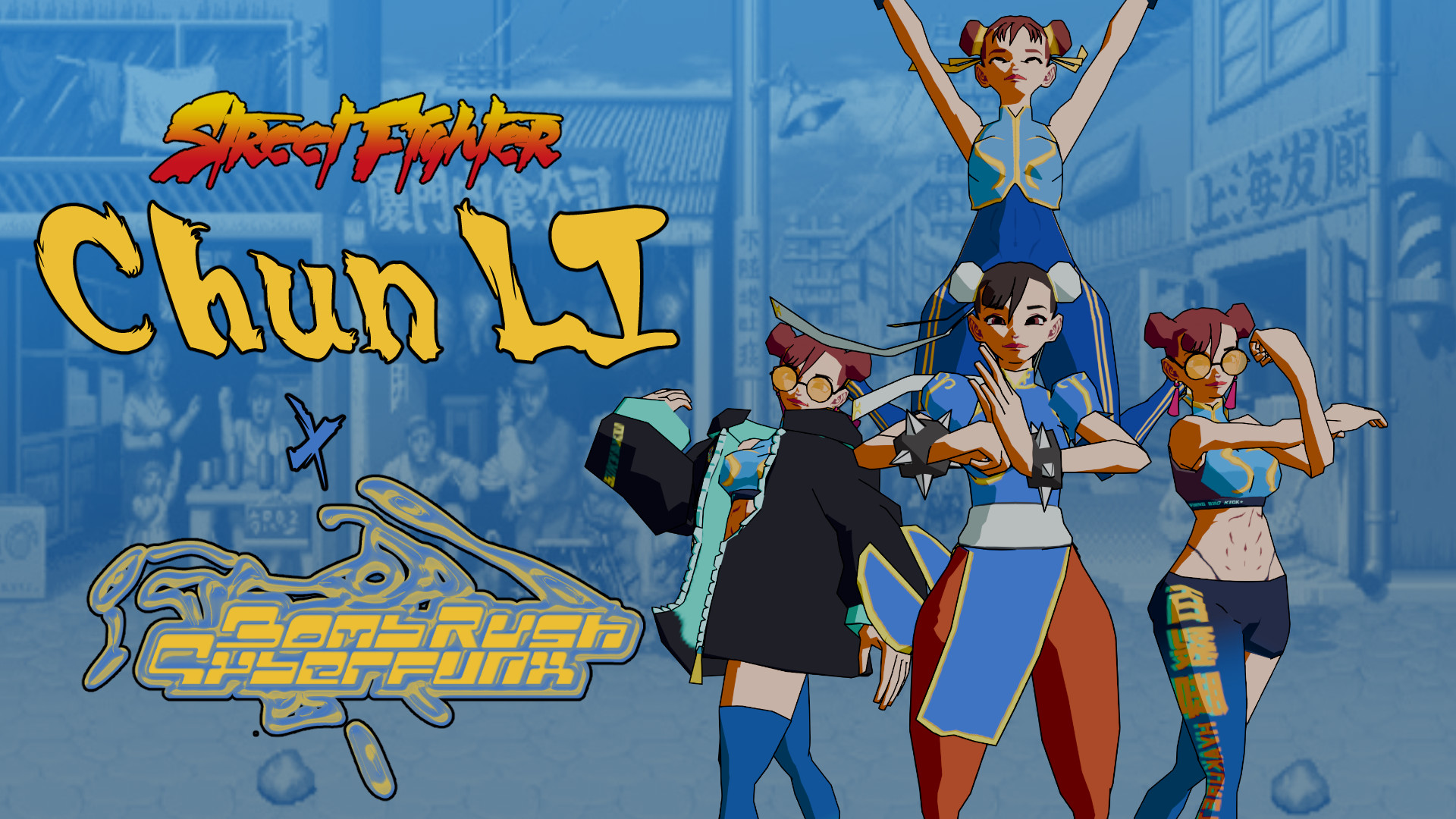 Chun Li CrewBoom Edition Mod for Bomb Rush Cyberfunk | BRC Mods