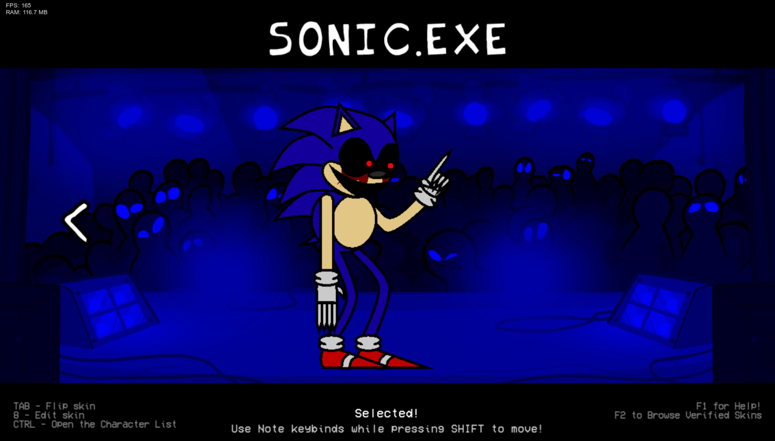 Hedgehog Harmony Sonic.EXE skin
