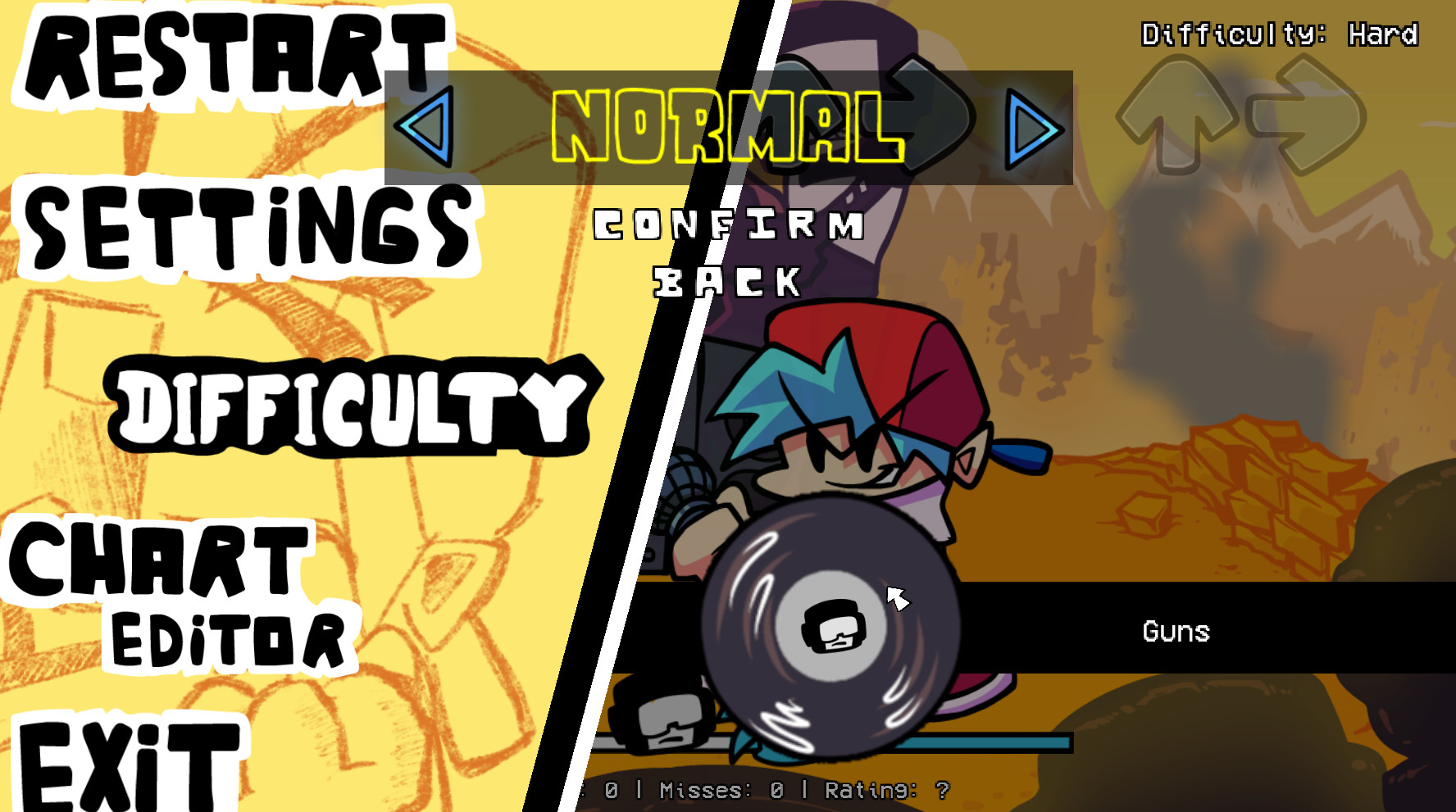 Psych Engine Custom Pause Mod for Friday Night Funkin' | FNF Mods