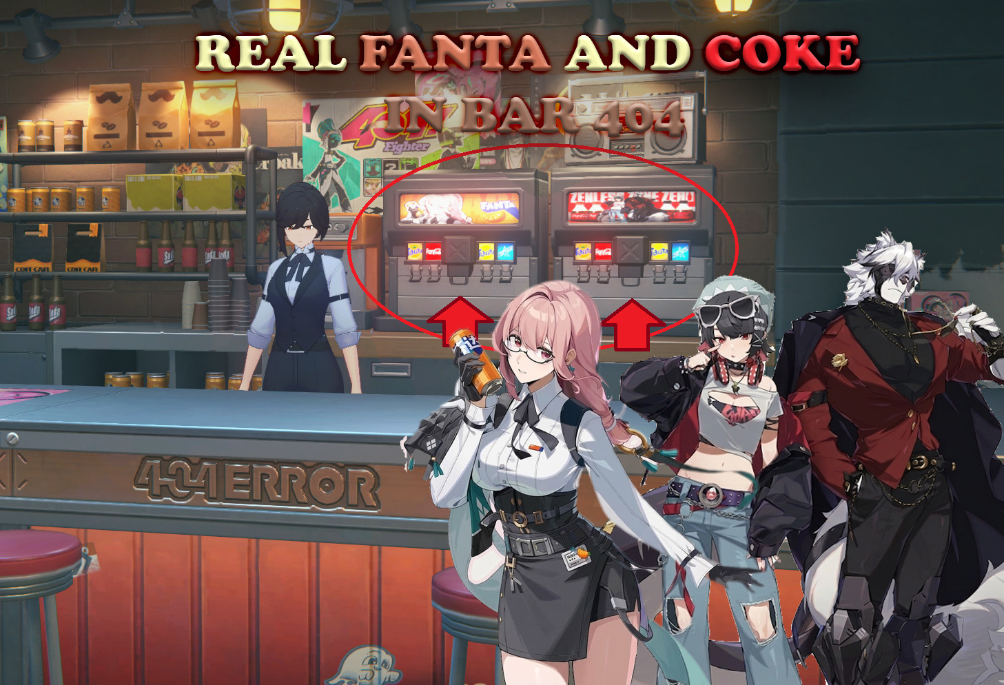 BAR 404 REAL COKE & FANTA