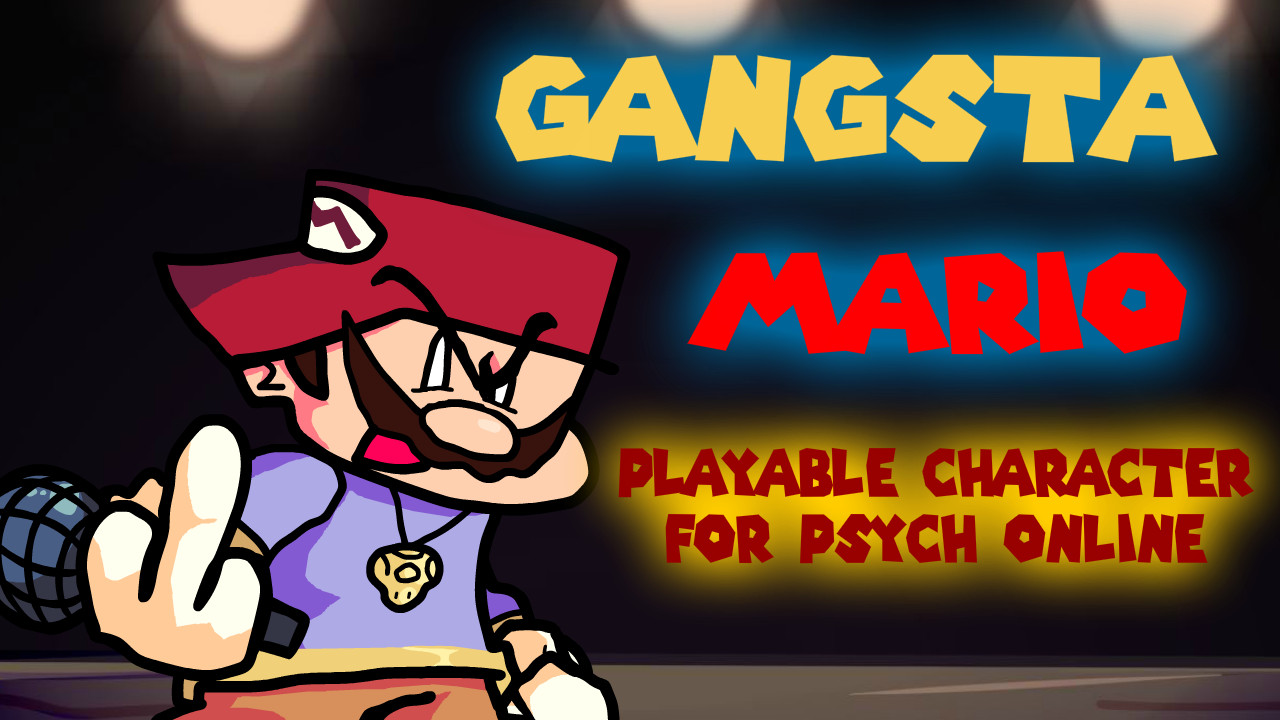 Playable Gangsta Mario for Psych Online