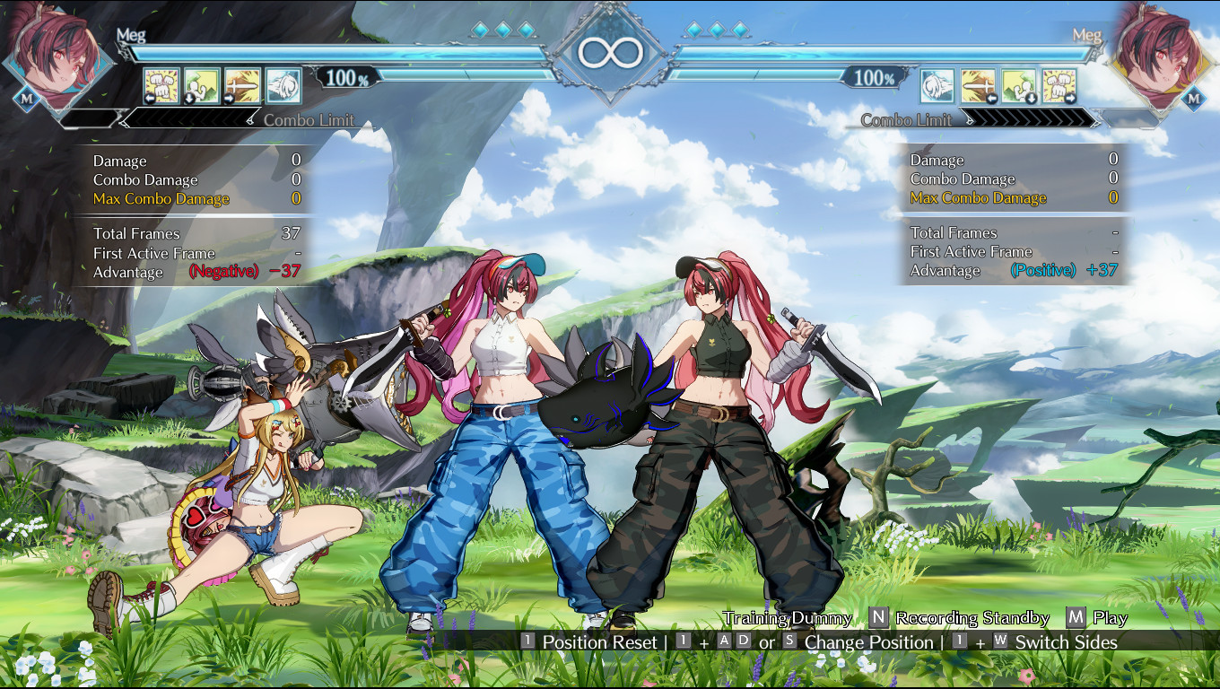 Please Keep Rigth Sticker Meg Costume02 No Face Stickers Mod for Granblue Fantasy Versus: Rising ...