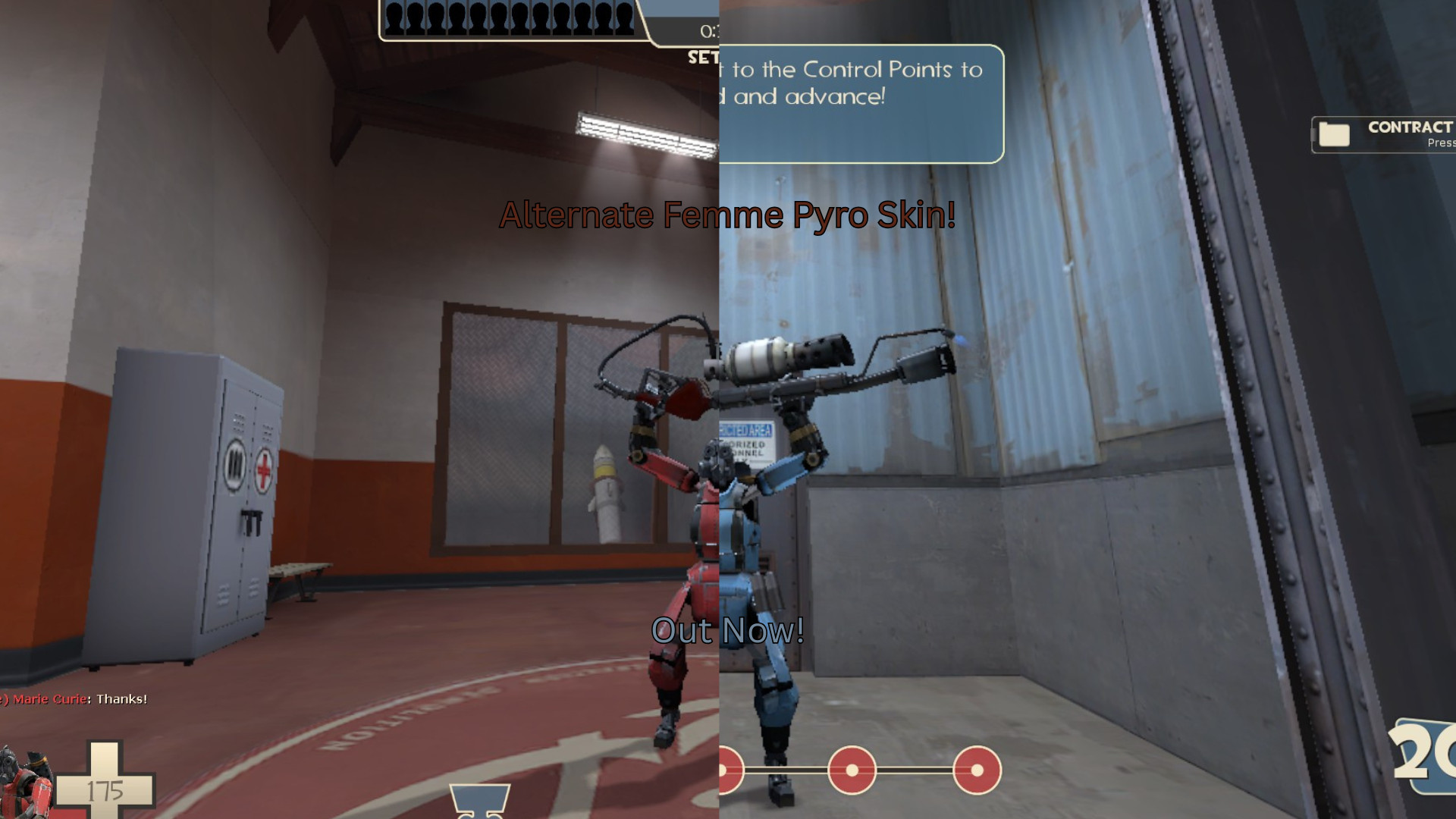 PLAYER Robot Femme Pyro (ALTERNATE SKIN) Mod for Team Fortress 2 | TF2 Mods
