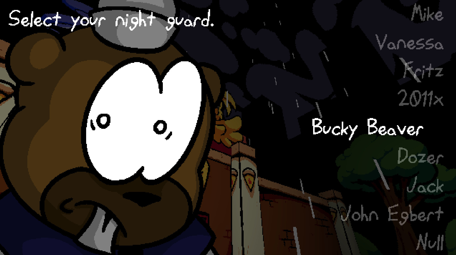 Playable Bucky Beaver