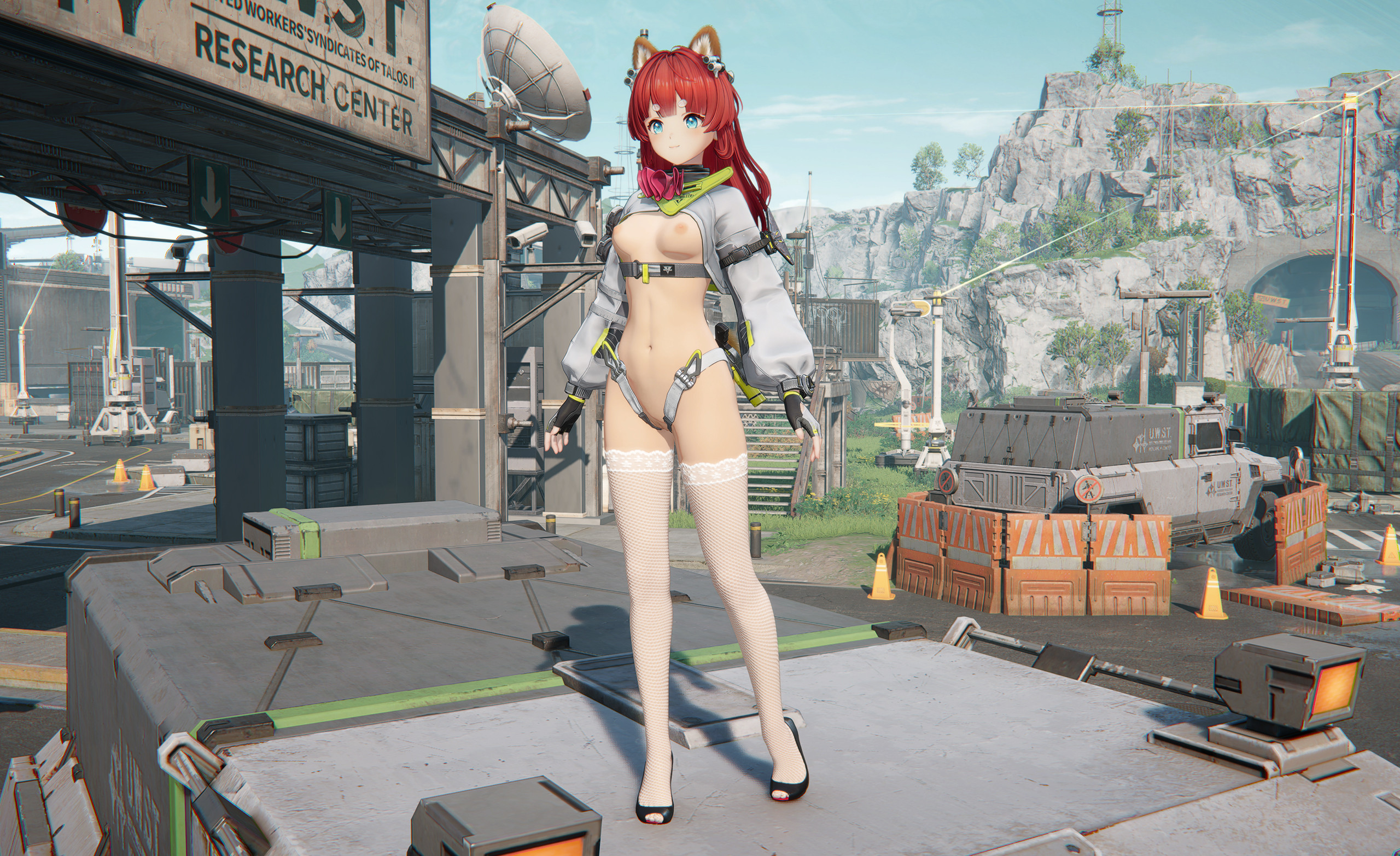 Akekuri nude with Stocking and Heels Overhaul