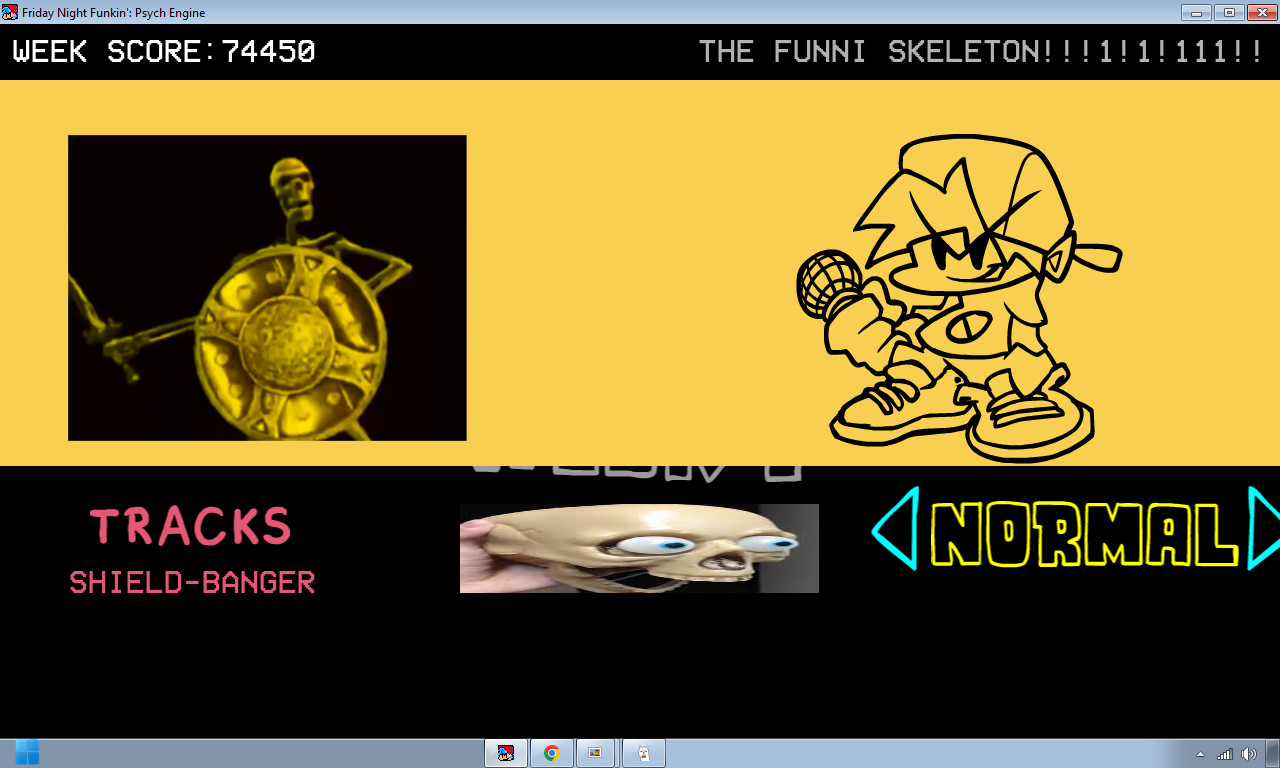 VS Banging Shield Skeleton