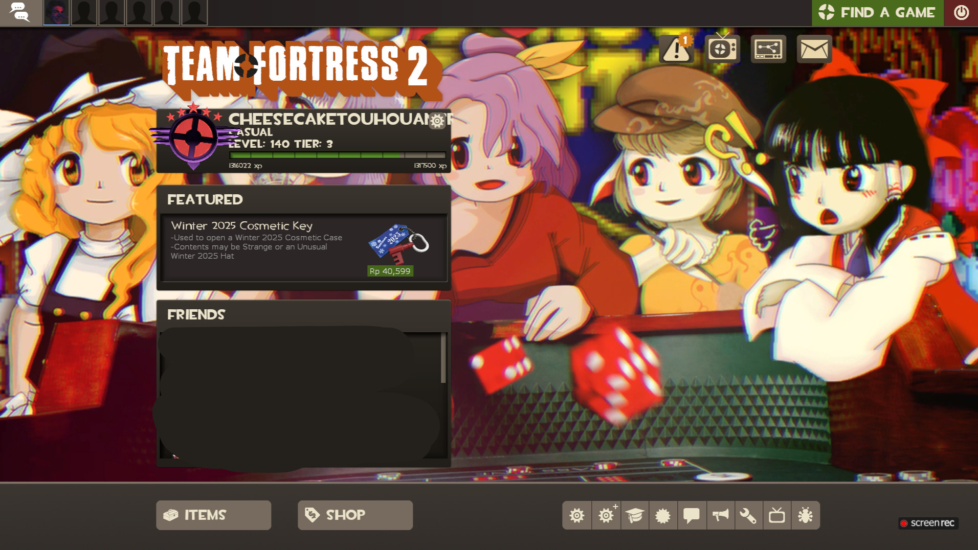 Touhou Custom Menu Backgrounds Mod for Team Fortress 2 | TF2 Mods
