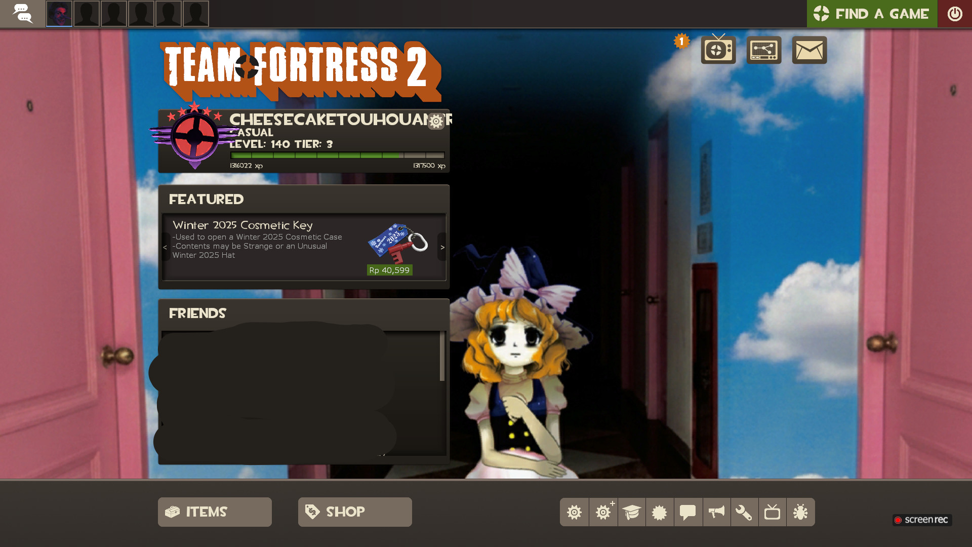 Touhou Custom Menu Backgrounds Mod for Team Fortress 2 | TF2 Mods