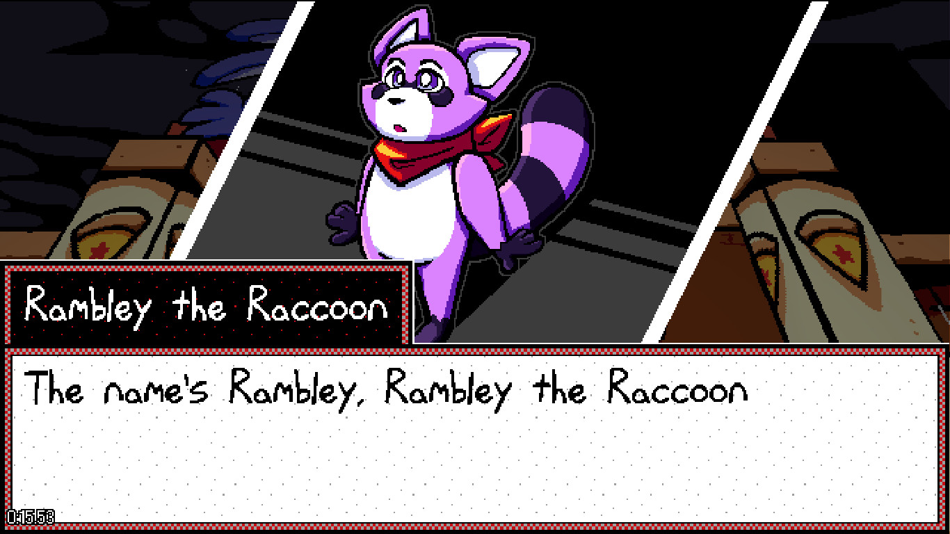 Rambley the Raccoon (Custom Guard) Mod for Five Nights at Frickbear's 3 ...
