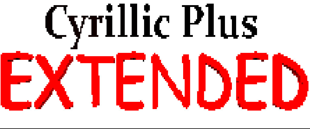 Cyrillic Plus Extended