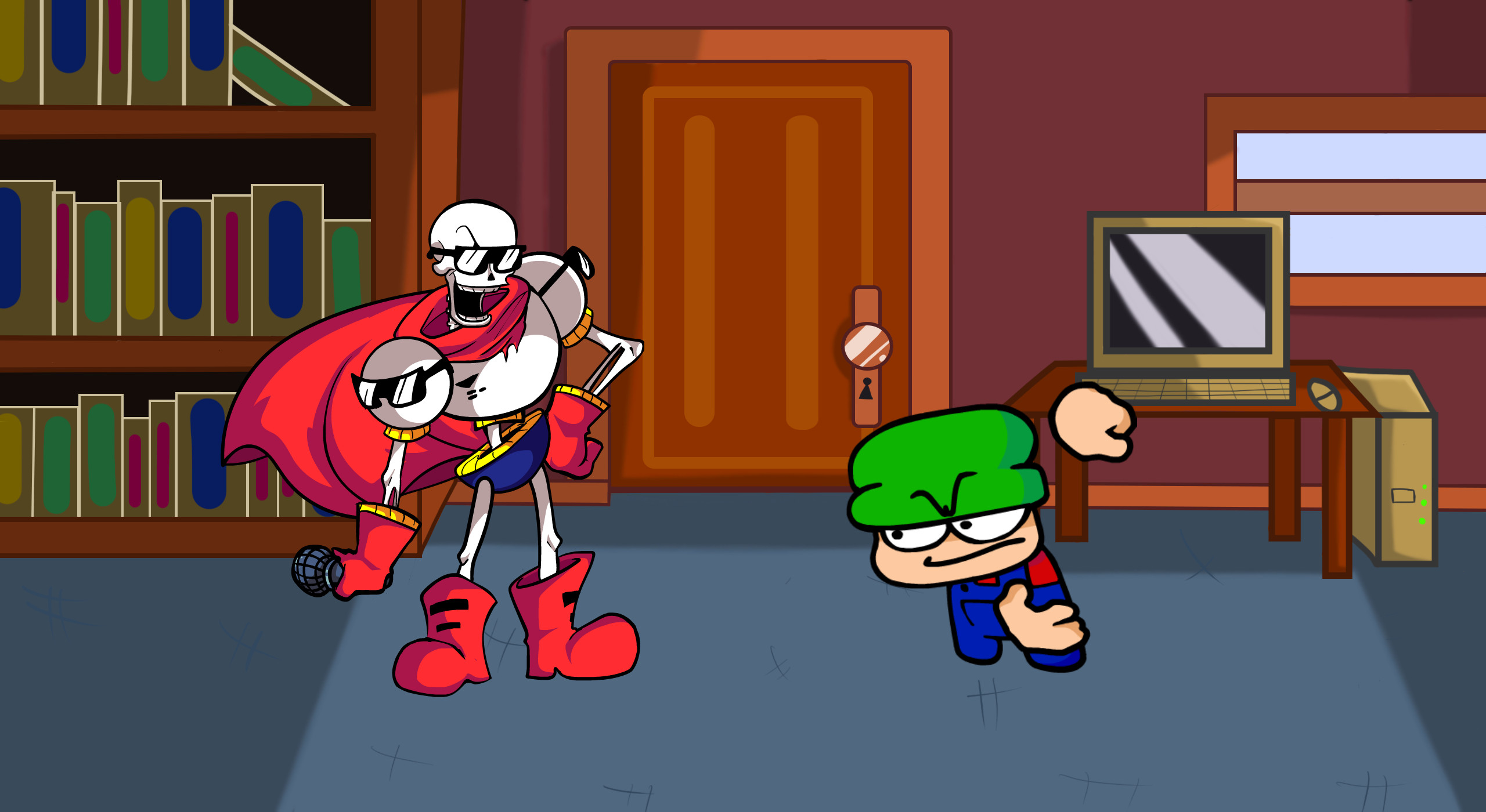 Papyrus trains Bambi