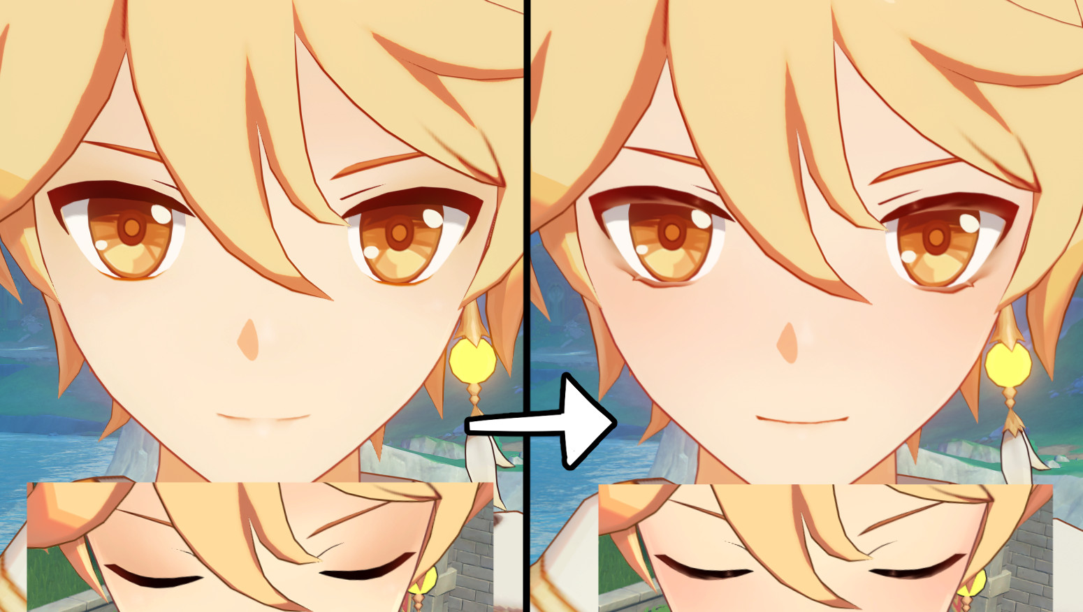 Aether face edit (Compatible) Mod for Genshin Impact | GI Mods