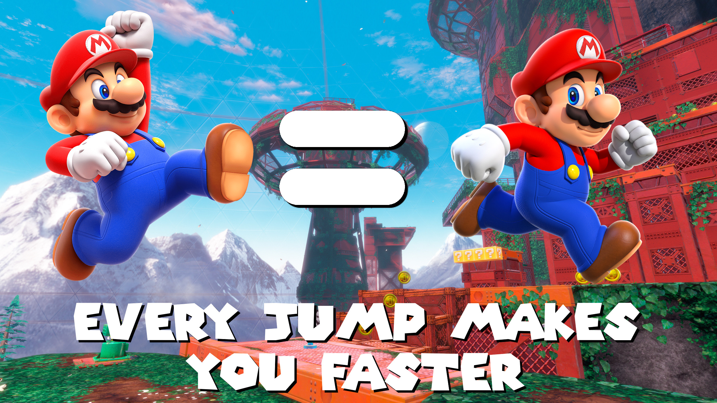 Mario Reverse Jump Every JUMP makes you FASTER / JUMP HIGHER Mod for Super Mario Odyssey ...