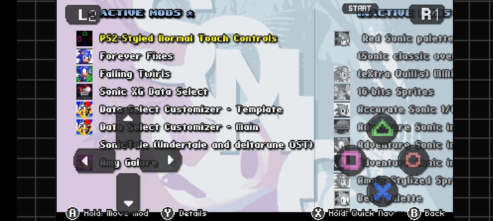 PS2-Stiled Normal Touch Controls