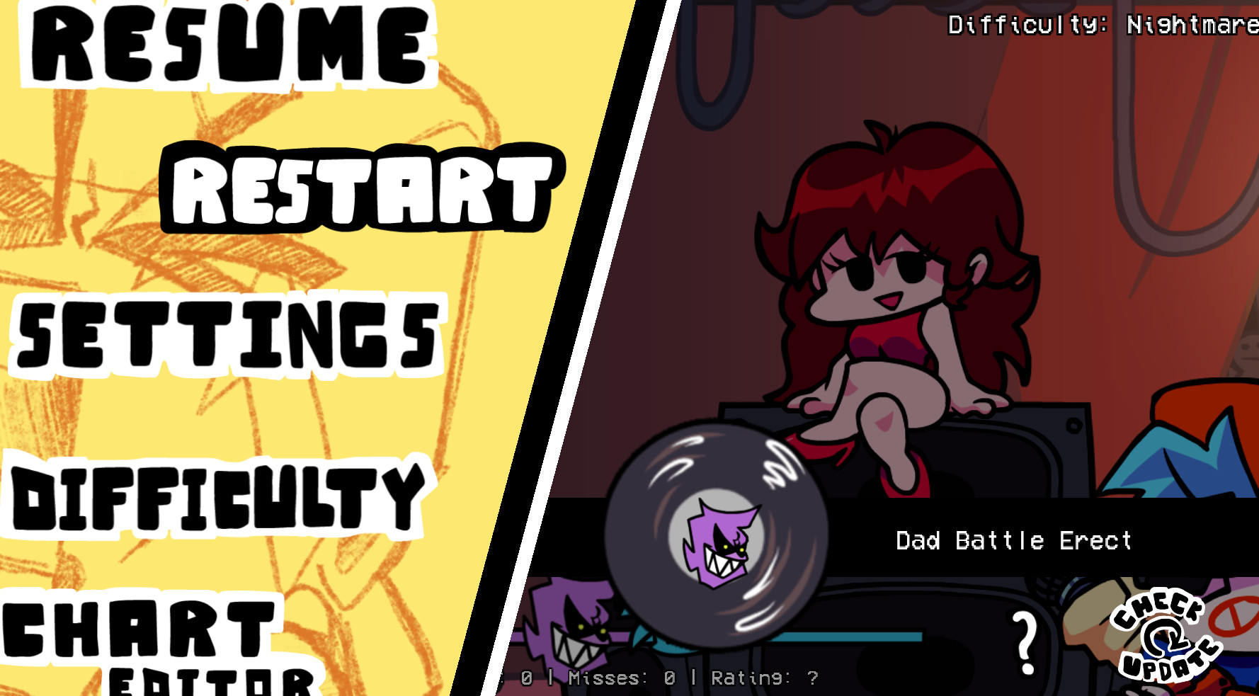 Psych Engine Custom Pause Mod for Friday Night Funkin' | FNF Mods