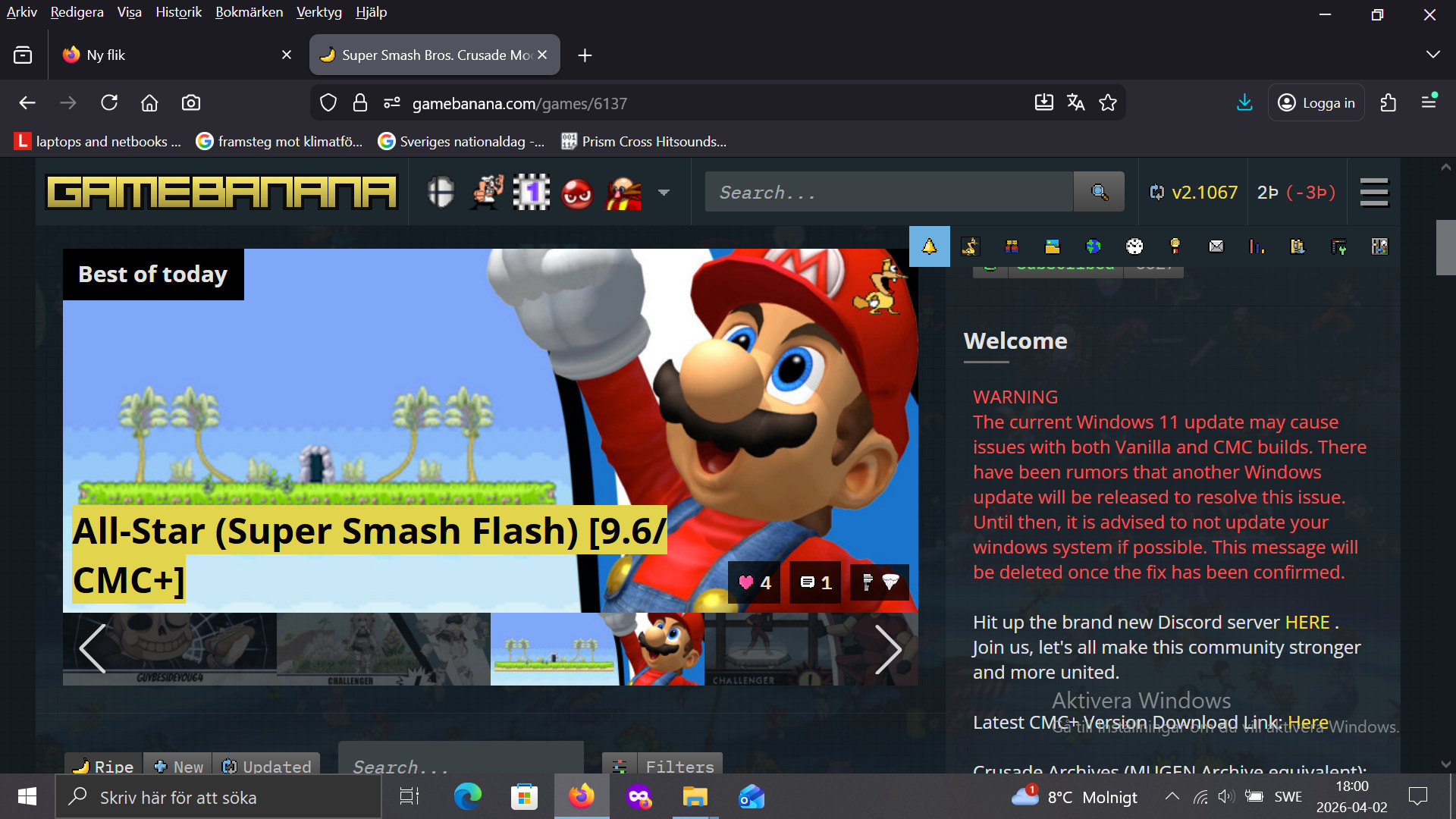 All-Star (Super Smash Flash) [9.6/CMC+] Mod for Super Smash Bros ...