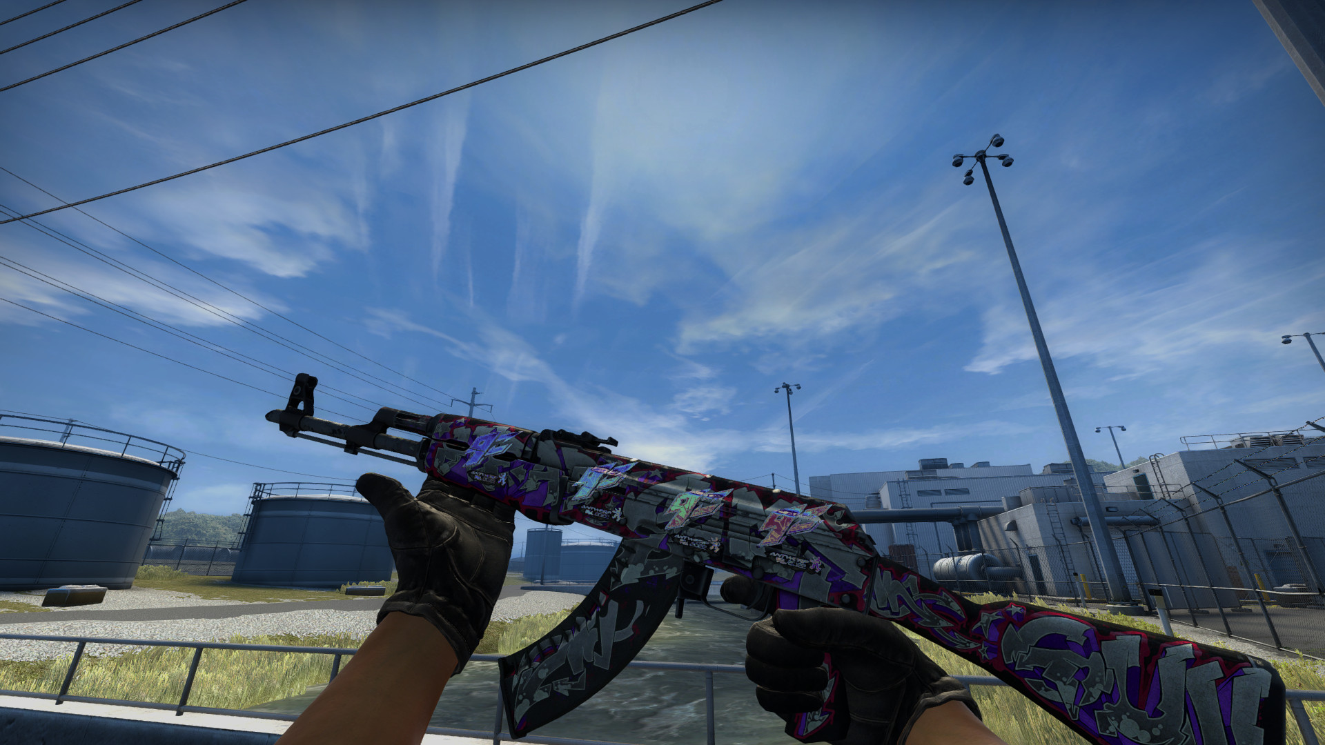 AK-47 | Head Shot (Battle-Scarred) 4x 9z Team Mod for Counter