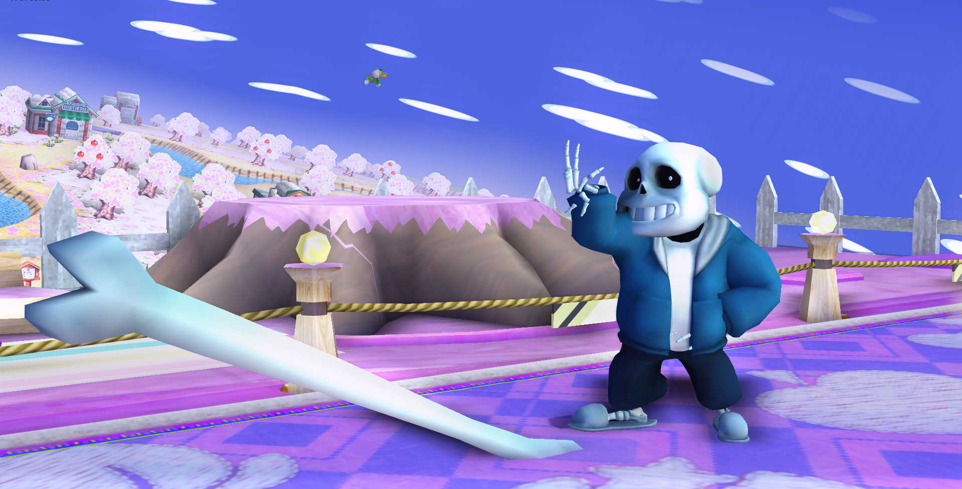 SFM Sans over GoldenNickXT's Sans Mod for Super Smash Bros. Brawl ...