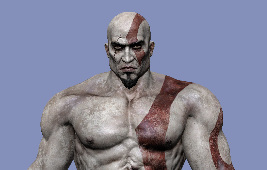 Kratos in Versus Saxton Hale