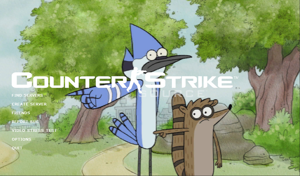 Regular show menu background