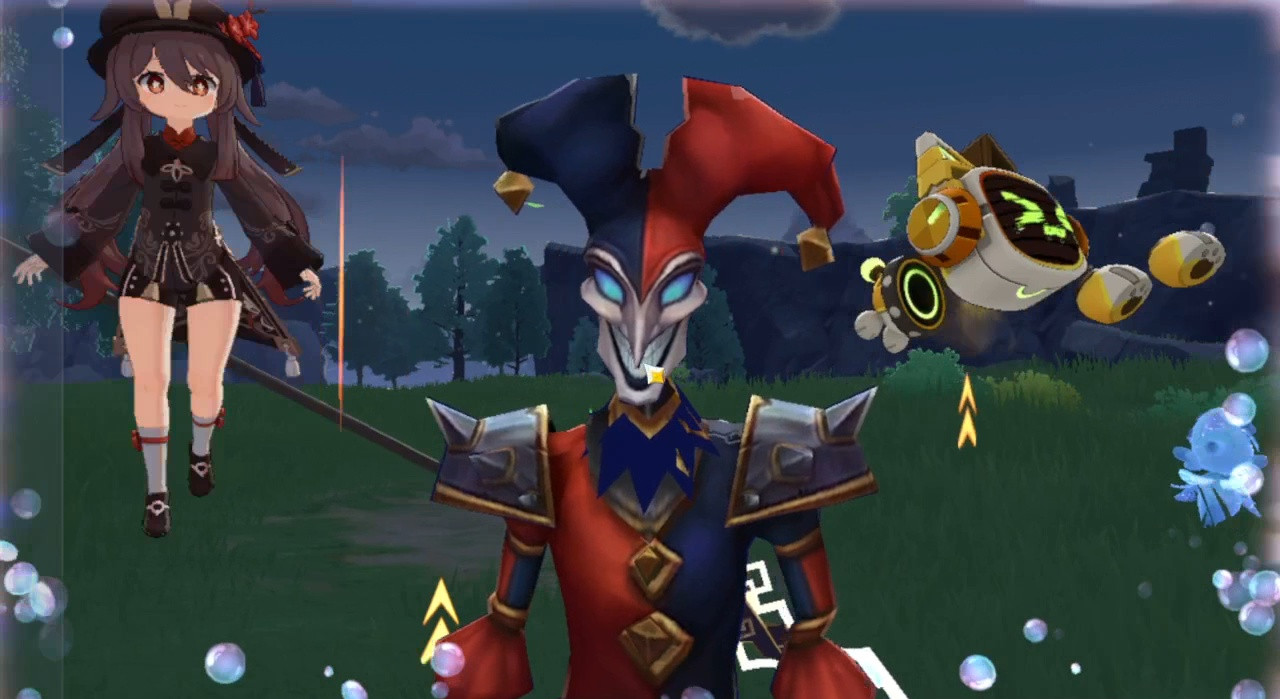 Shaco over Furina (League of Legends Crossover)