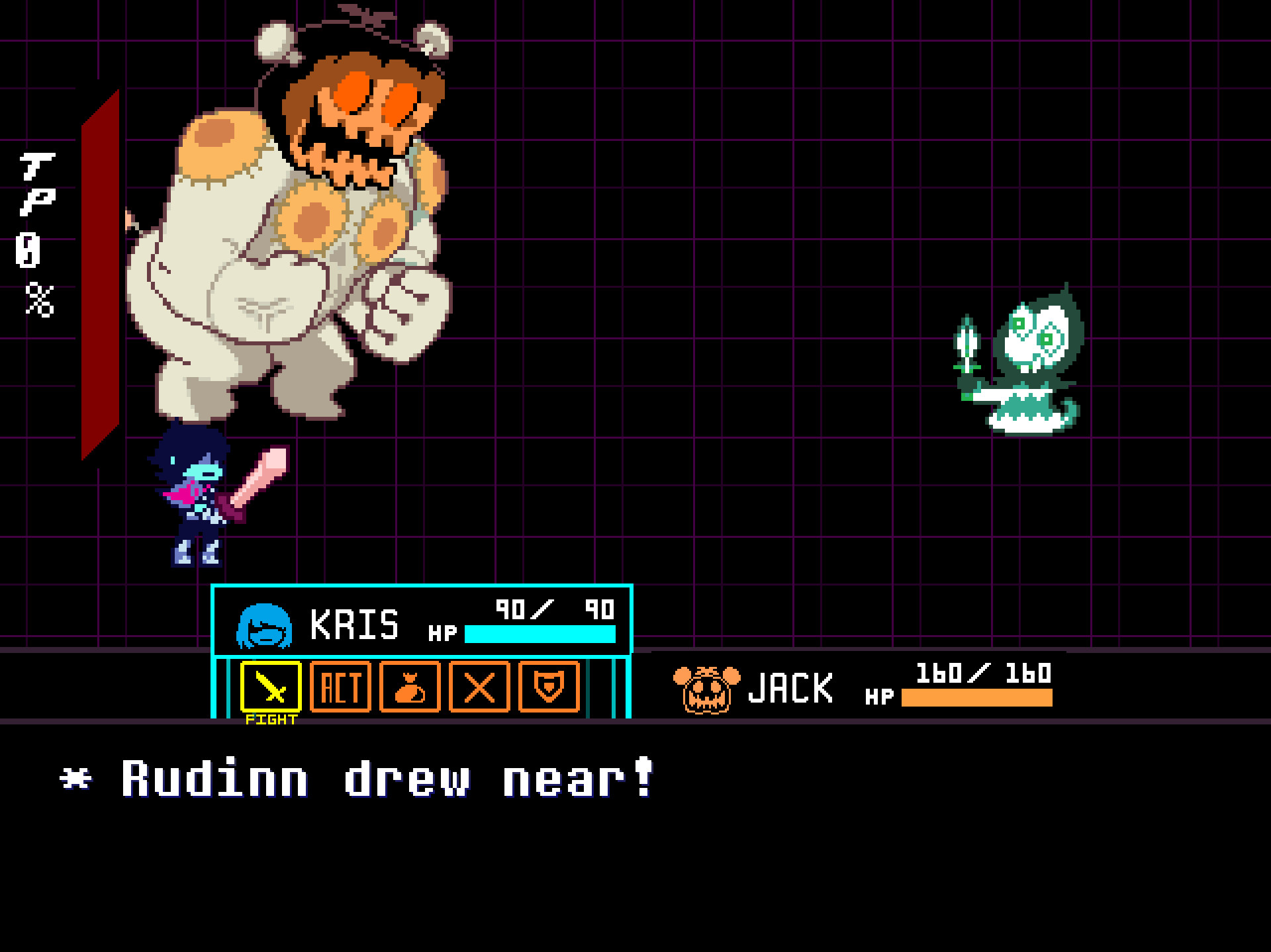 Jackenstein over Ralsei