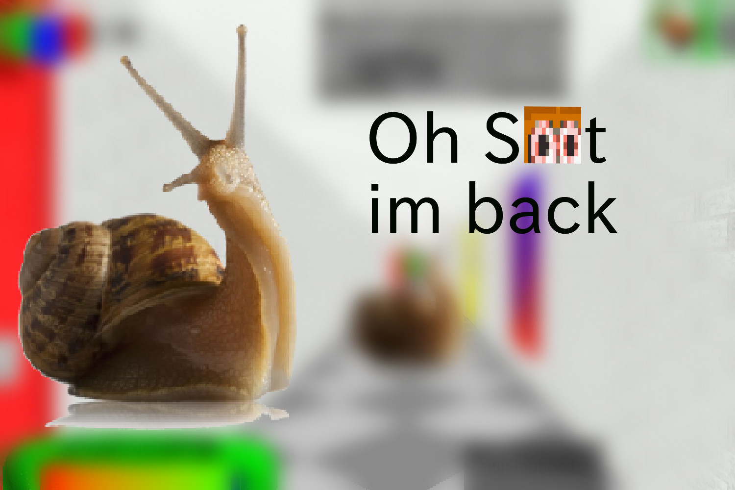 Snail from Extra as a character